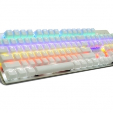 Keyboard FL Esports K180C LED (USB)   đen bạc/trắng bạc 