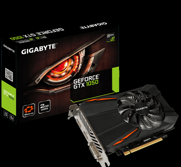 Card màn hình Gigabyte GTX 1050D5-3GD, 1 fan