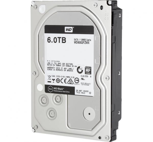 Ổ Cứng HDD WESTERB 6TB WD6002FZWX BLACK (7200rpm) 