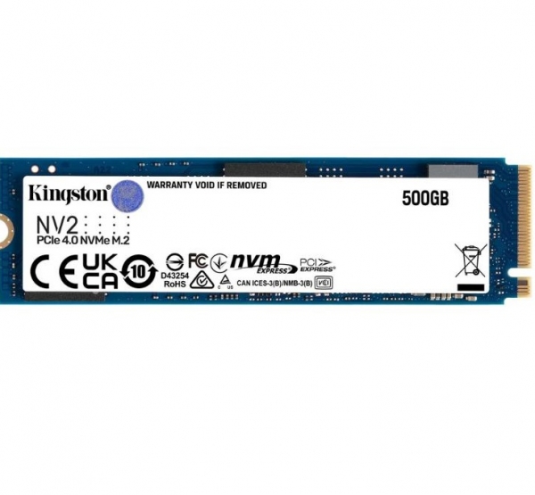 SSD Kingston NV2 500GB M2 PCIe Gen4 x4 NVMe M.2 (SNV2S/500G)